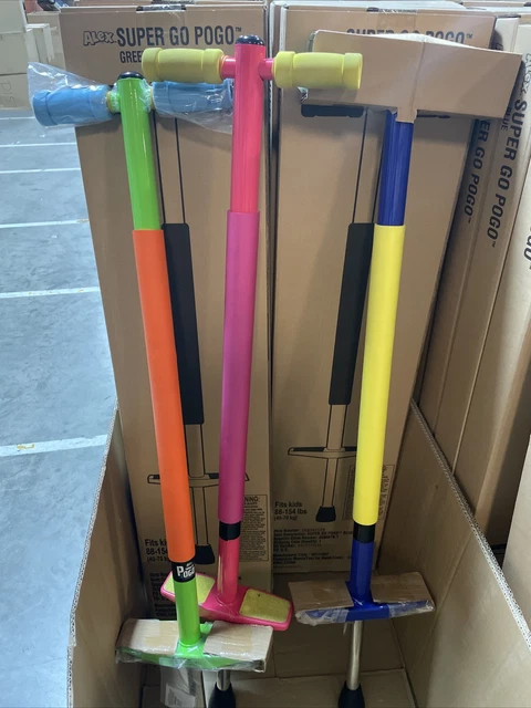 Alex Super Go Pogo Stick with Comfort Pads and Safe Spring, Pink