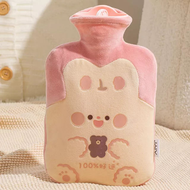 Cute Hot Water Bottle Bag For Girls Shoulder Hand Warmer Heat Pack Warm BelDC