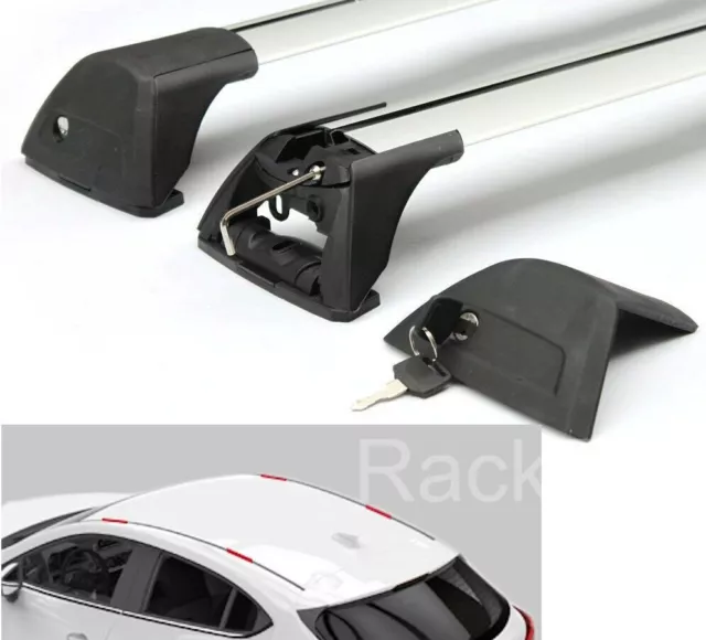 Aerodynamic Lockable Fixed Mounting Points Toyota Matrix 2009-2012 Roof Rack 3