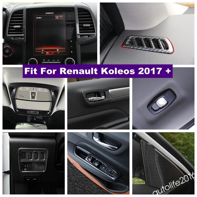 Carbon Fiber Accessories Dashboard Air Outlet Trim For Renault Koleos 2017- 2022