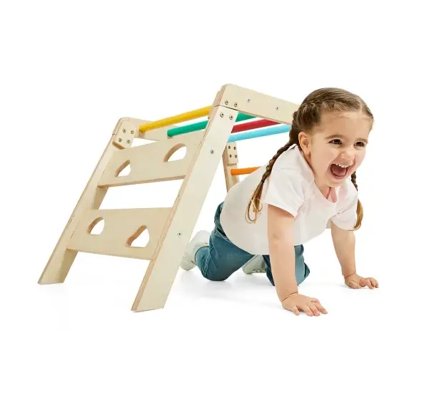Wooden Climbing Frame indoor Playtime Fun Develops imagination Game & Activities