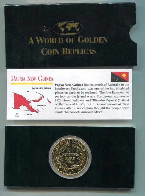 20 Mark 1895 Deutsch Neu Guinea ( Compagnie ) Serie World Of Golden Coin Replica