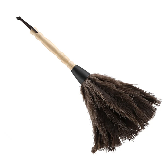 Mini Washable Reusable Ostrich Feather Duster For Books Keyboard Office Home
