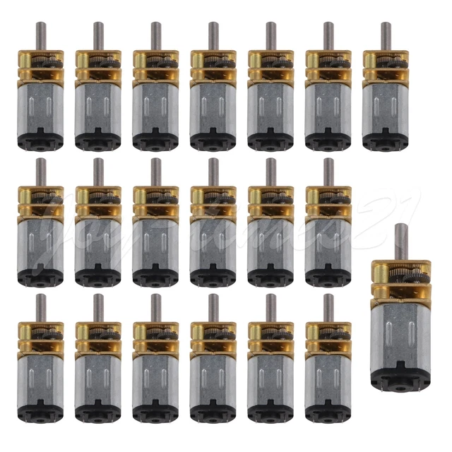 20PCS 15RPM DC 3V Micro Speed Reduction Motor Gearbox Accessories Silver