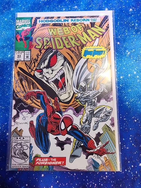 Web of Spider-Man #93 - SIGNED by Alex Saviuk - Hobgoblin/Moon Knight cover! NM!
