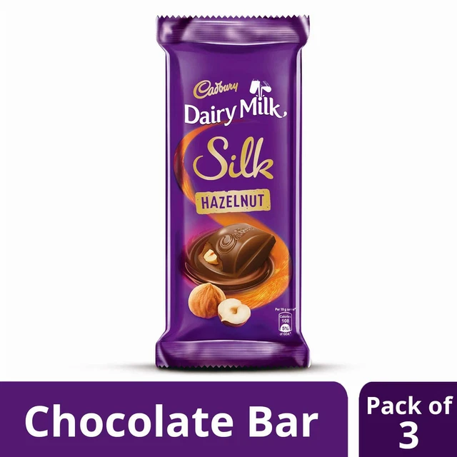 CADBURY DAIRY MILK Silk Hazelnut Chocolate For Chocolate Lover 143gm x