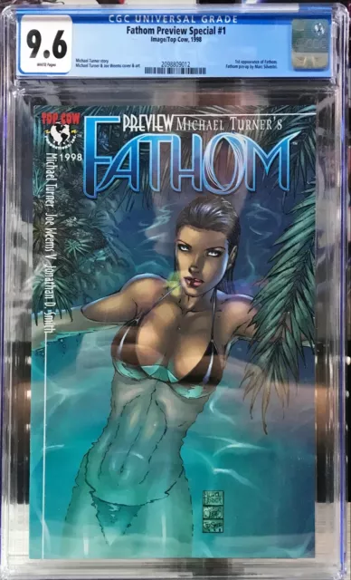 Fathom Preview Special Cgc 9.6 1St Appearance Fathom Michael Turner