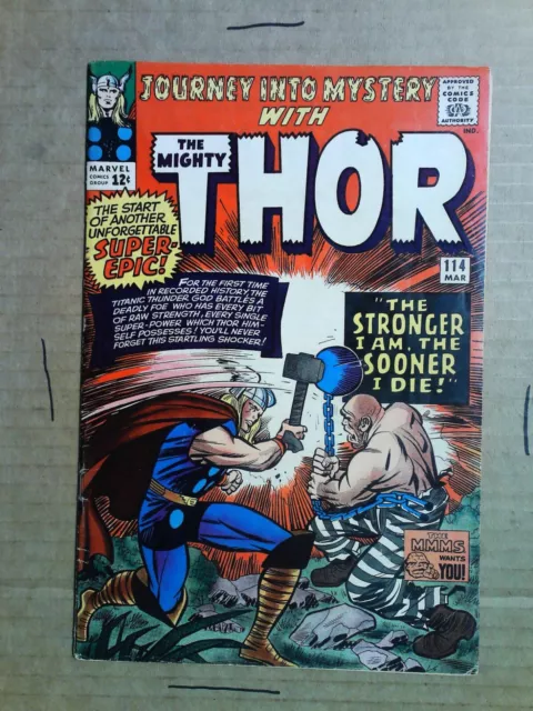 Thor (1962 Marvel 1st Series Journey Into Mystery) #117 FN/VF