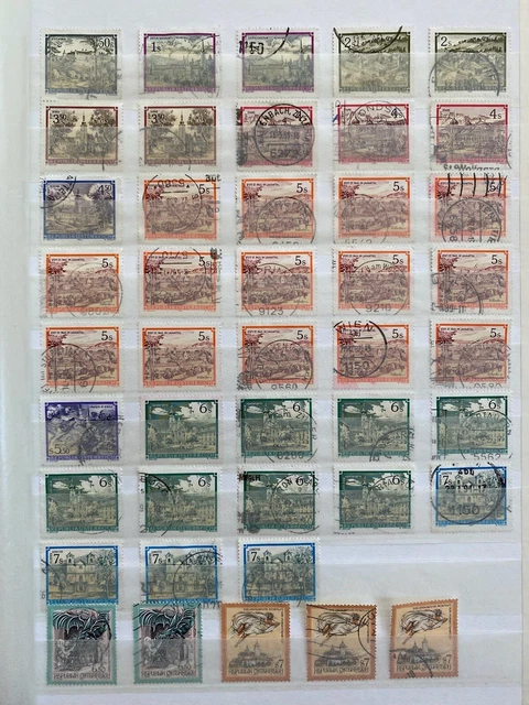Konvolut 390 Briefmarken Österreich Postfrisch & Gestempelt 2