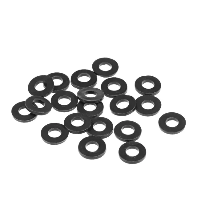 Rubber Flat Washers, 4mm Inner Diameter 9mm OD 1.2mm Thick 20pcs