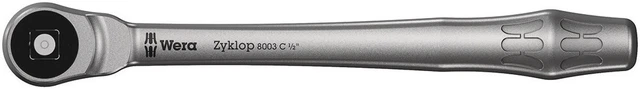 Wera 8003 C Zyklop Metal Ratchet w/ Push Through Square 1/2" Dr 05004063001