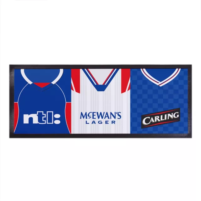 Glasgow Bears Retro Football Shirts Personalised Bar Runner Table Mat Decoration