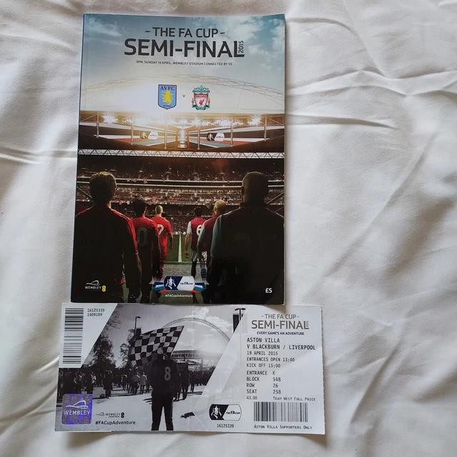 Ticket FA Cup Stoke City Vs Liverpool – 1988, Plié, Envoi Gratuit !