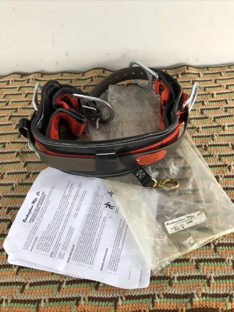 Buckingham Harness SIZE M P/N 13291 Made In USA Climbing Belt Arborist Saddle