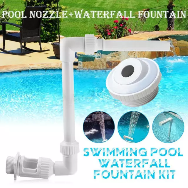 Swimming Pool Spa Waterfall Fountain Nozzle Water Outlet SPA Jet Nozzle US STOCK