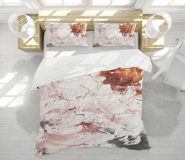 Pittura Bianca 3D H9263 Letto Copripiumone Coperta Pittura Bianca Skromova Marina Erin