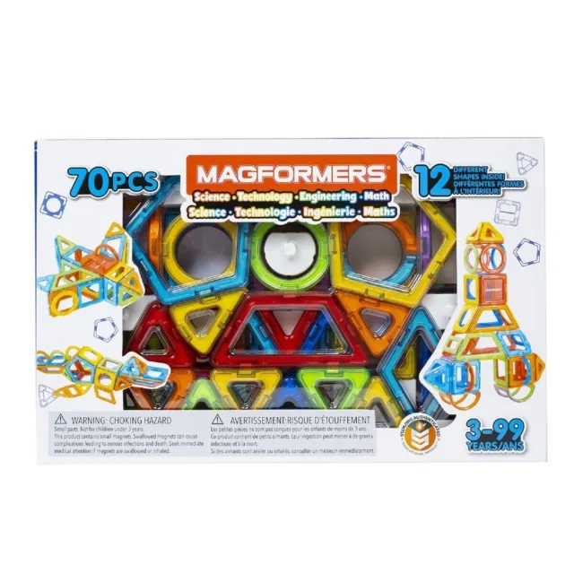 Magformers Designer Set (62-pieces) Magnetic Building Blocks, Educational  Magnetic Tiles Kit , Magnetic Construction shapes STEM Toy Set
