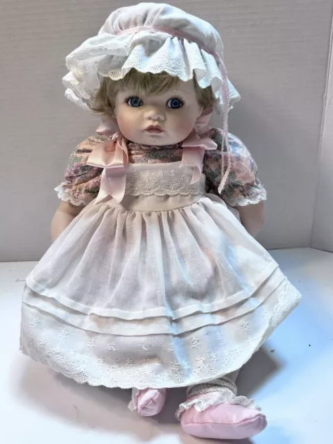 1989 The Hamilton Collection Jessica Porcelain Doll by Connie Walser Derek 17”
