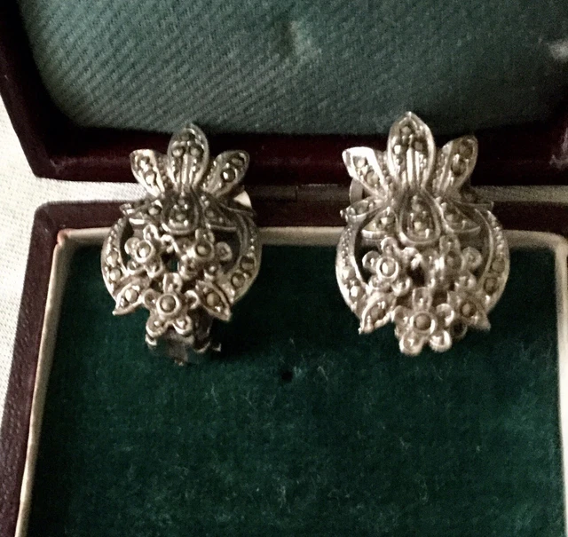 Boucles D'oreilles Clips Vintage Créateur Henry Perichon - Bijou Ancien Et élégant !