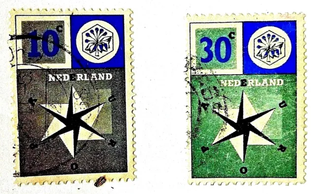 Netherlands  - Stamps -  Sg  - 855 /856  - 1957  Europa - Fine Used