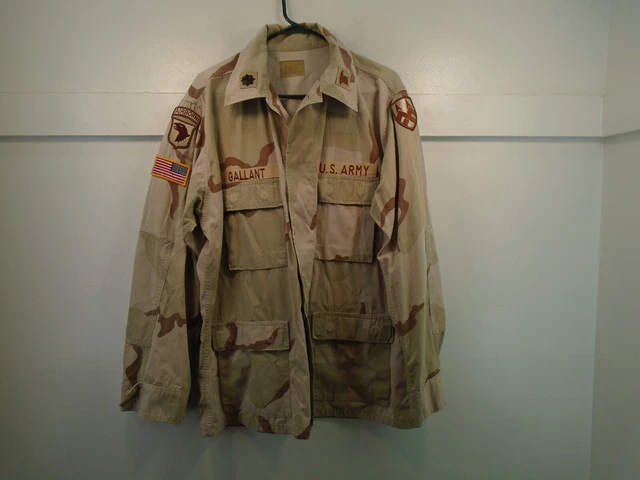 USGI US Military 101st Airborne Desert Combat DCU Coat Shirt Large Long 100-L USGI US Military 101st Airborne Desert Combat DCU Coat Shirt Large Long 100-L