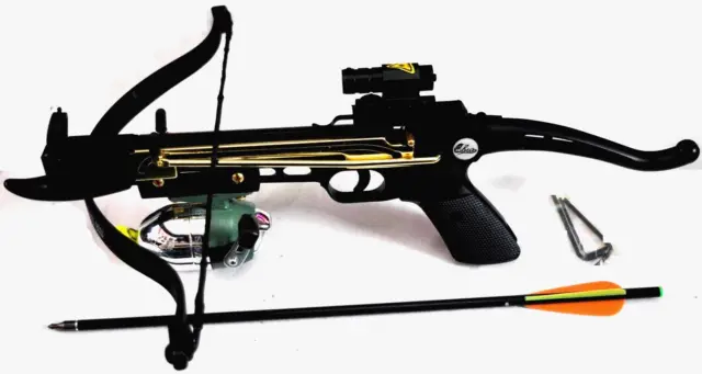 80 LBS FISHING CROSSBOW WITH 11 FISHING BOLT AND FISHING REEL