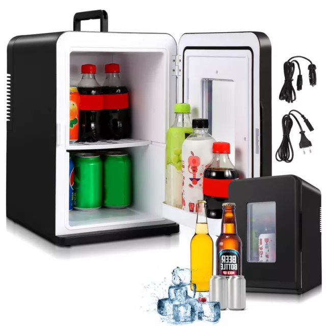 15L Mini Kühlschrank Heiz Kühlbox Minibar Thermobox Tragbar Auto Heizfunktion