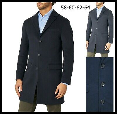 cappotto uomo taglie forti 58 60 62 64 trench elegante invernale giacca blu nero