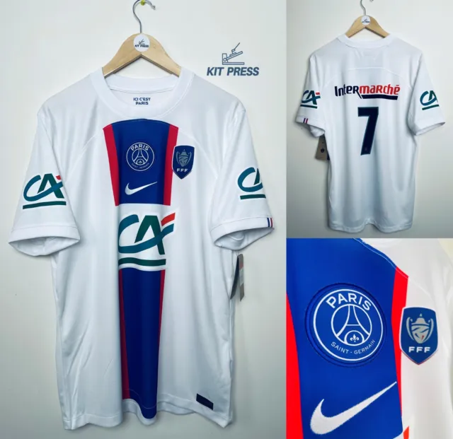 Nike Psg 22/23 Away Shirt With Special French Cup Printing #7 Bnwt** Rare! 2