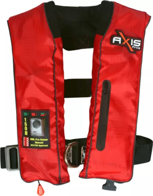 Axis PFD Pro MK2 Adult Manual Inflatable Life Jackets Offshore 150 with Harness
