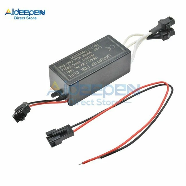 DC 12V to 900V CCFL Inverter Male Connection For CCFL Angel Eyes E46 E39 E53 1Pc