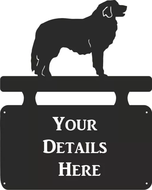 Pyrenean Mountain Dog House Name Feature Plaque