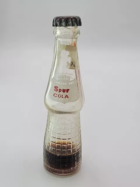 Vintage Spur Cola Soda Drink Mini Miniature  3" Glass Bottles Canada Dry
