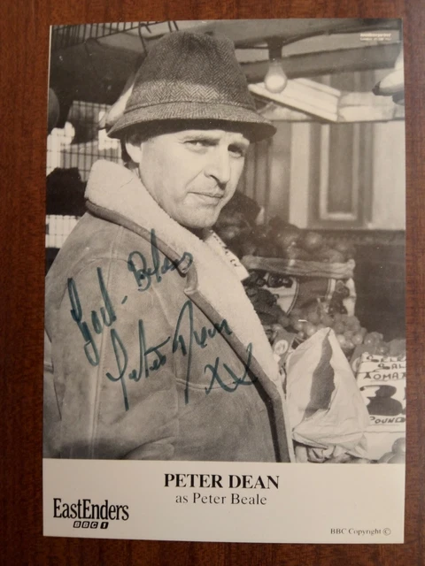 PETER DEAN *Peter Beale* EASTENDERS HAND SIGNED AUTOGRAPH FAN CAST PHOTO CARD