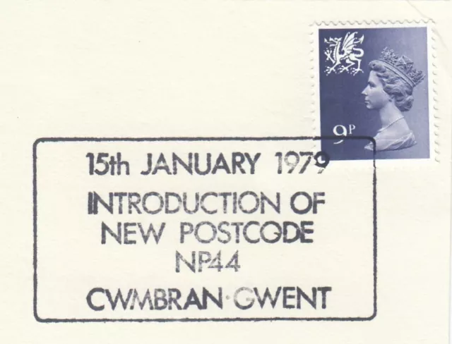 (106604) Wales 9p Definitive New Postcode NP44 1979 ON PIECE