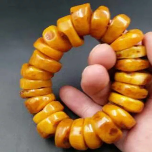 Retro abacus bead amber bracelet amber beeswax bracelet bracelet Seven Chakras 2