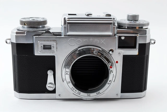 Read [ N MINT ] Contax Zeiss Ikon IIIa Rangefinder Film Camera Body Japan #556