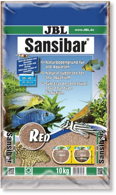 JBL Sansibar RED - feiner, ungefärbter Sandboden / Naturbodengrund 10 kg