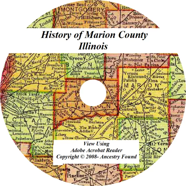 1909 History & Genealogy of Marion County Illinois, IL