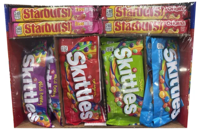 🔥 SKITTLES & STARBURST Full Size Variety Mix, 18 ct and 30 ct boxes 🔥