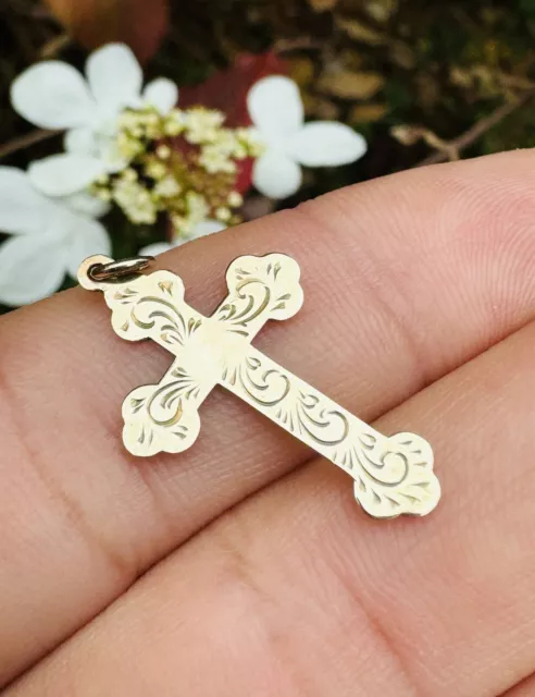 VINTAGE GEORG JENSEN 9k 9ct Gold Cross Pendant Fully Hallmarked London 1958 109.95 PicClick UK