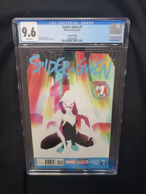 Spider-Gwen #1 Variant  2nd Print Marvel 2015 CGC Graded 9.6