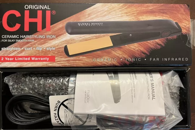 Planchas de cerámica para alisar el cabello plano originales CHI de 1 pulgada