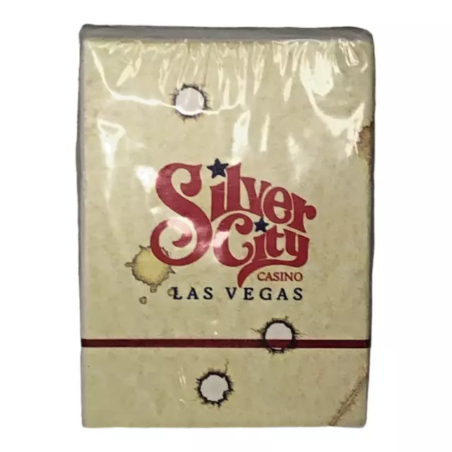 SILVER CITY Casino Las Vegas Poker Size Playing Cards Black Jack Gambling