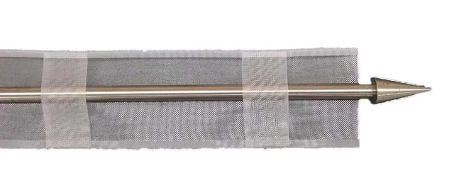 Cucito Tende Fettuccia Per Tende Trasparente 10cm - 10 Metri, Con Passanti Per Asta Passamaneria Per Tende