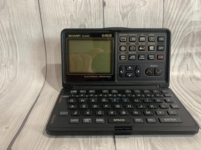 VINTAGE SHARP ZQ-5200 Electronic Organizer (64KB) Retro 90s PDA