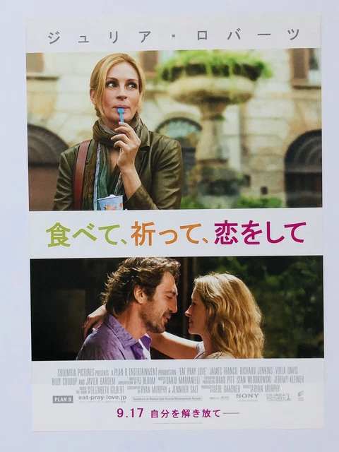 Eat, Pray, Love Julia Roberts Javier Bardem Movie Flyer Mini Poster CHIRASHI
