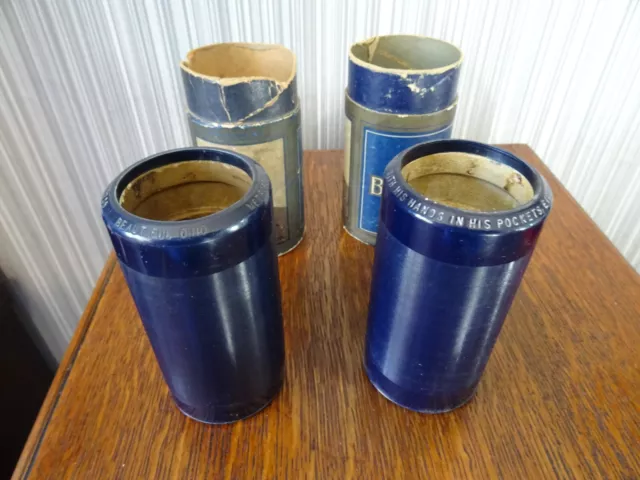 2 cilindros fonógrafo Edison Blue Amberol 3124 y 3759