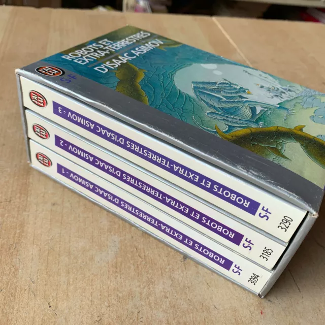 Coffret 3 livres Robots et extraterrestres - Isaac Asimov / Editions J'ai Lu