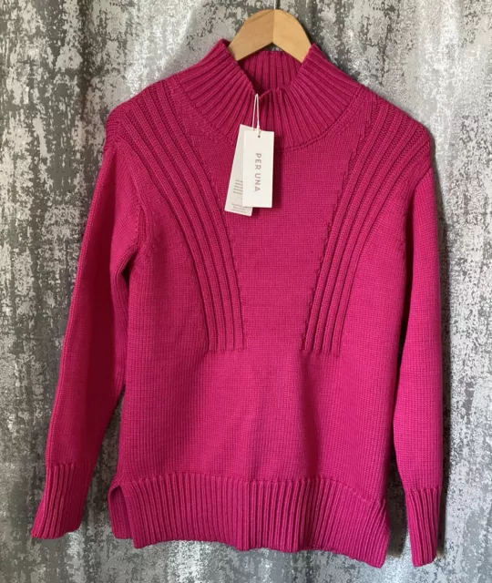 Marks & Spencer PER UNA Ladies Jumper Size Small Cerise